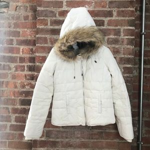 ABERCROMBIE AND FITCH Down and Fur Jacket